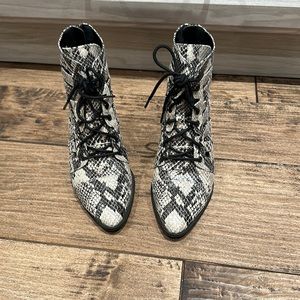 Snake Skin Booties